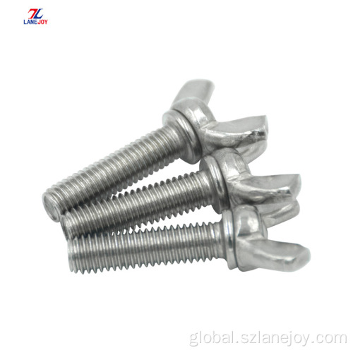 pan machine screw Stainless Steel Butterfly Screw Butterfly Bolt Manufactory